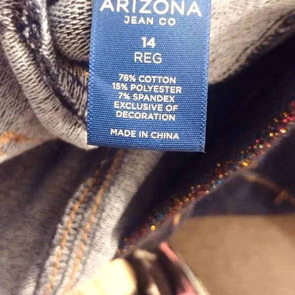 Girls Arizona Jeans company Jean Pants size 14 - Picture 12 of 15
